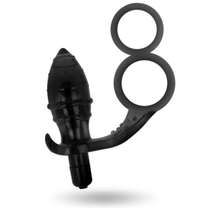 Addicted Toys Double — Vibrating Butt Plug, Cock Ring — Anal