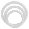 CalExotics Tri — Cock Ring Set, Silicone, Glow-in-the-Dark — Classic Cock Rings