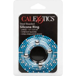 CalExotics Steel Beaded — Cock Ring, Large — Classic Cock Rings — view 3