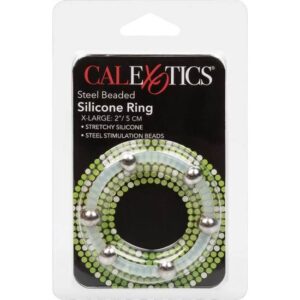 CalExotics Steel Beaded — Cock Ring, XL — Classic Cock Rings — view 2