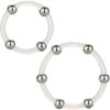 CalExotics Steel Beaded — Cock Ring Set, Large and XL — Classic Cock Rings