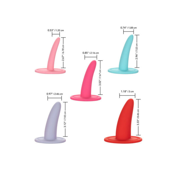 CalExotics She-ology 5-Piece — Vaginal Dilator Set, Silicone — Anal & Vaginal Dilators — view 6