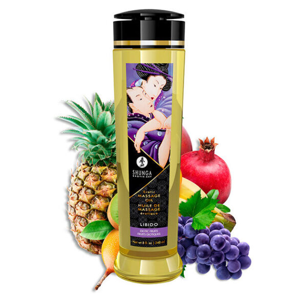 Shunga Libido — Massage Oil, 240 ml, Exotic Fruits — Body Massage Oils