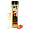 Shunga Romance — Massage Oil, 240 ml, Sparkling Strawberry Wine — Body Massage Oils