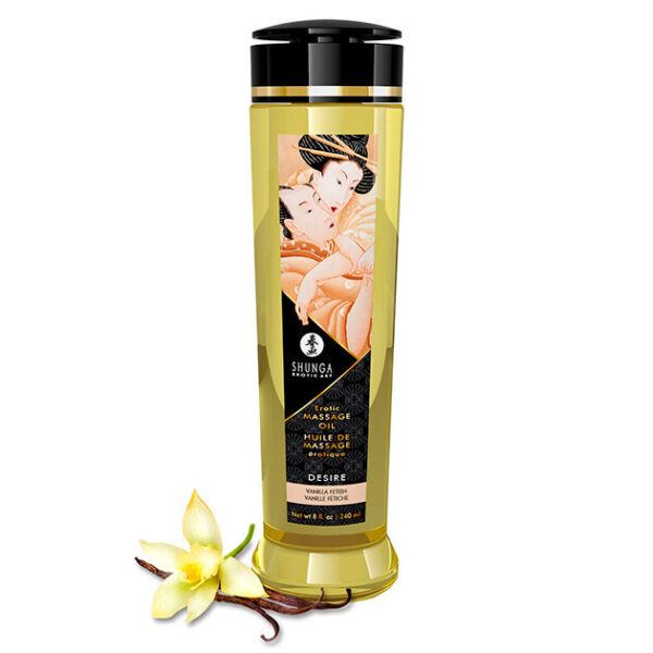 Shunga Desire — Massage Oil, 240 ml, Vanilla Fetish — Body Massage Oils