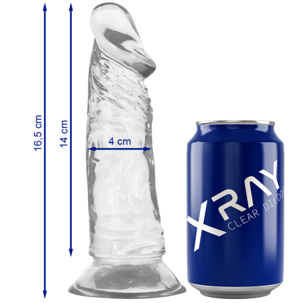 X Ray — Realistic Dildo, 16.5 cm, Clear — Dildos