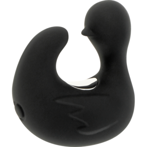 Black & Silver Duckymania — Finger Vibrator, Rechargeable — Clitoral Stimulators