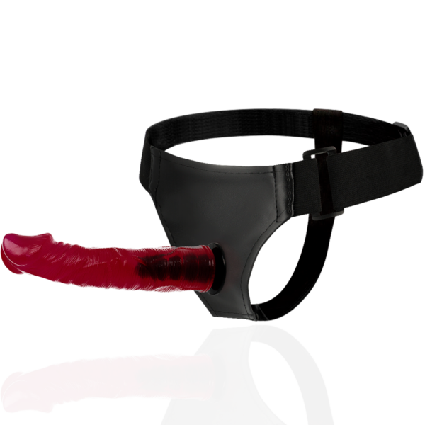 Harness Attraction Brant — Strap-On Dildo, 19 cm, Red — Non-Vibrating Harnesses — view 4