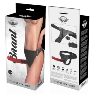 Harness Attraction Brant — Strap-On Dildo, 19 cm, Red — Non-Vibrating Harnesses — view 3