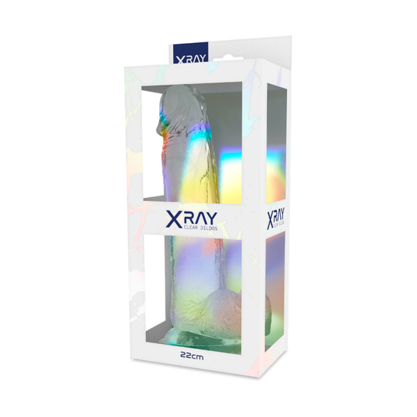 X Ray Clear with Balls — Realistic Dildo, 22 cm — Dildos — view 2