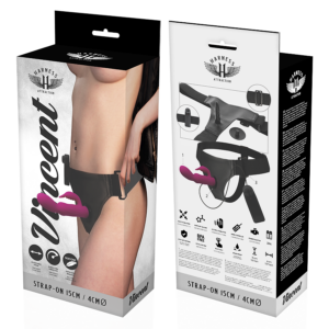 Harness Attraction Vincent — Vibrating Strap-On, 15 cm — Strap-Ons & Harnesses — view 3