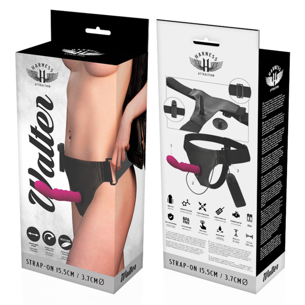 Harness Attraction Walter — Vibrating Strap-On, 15.5 cm — Strap-Ons & Harnesses — view 5