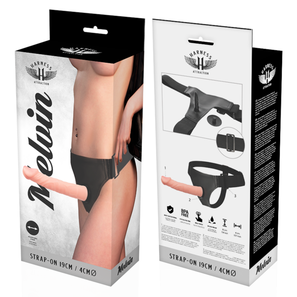 Harness Attraction Melvin — Strap-On Dildo, 19 cm — Non-Vibrating Harnesses — view 2