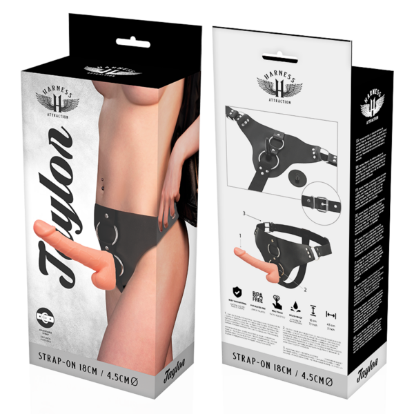 Harness Attraction Taylor Deluxe — Strap-On Dildo, 18 cm — Non-Vibrating Harnesses — view 6
