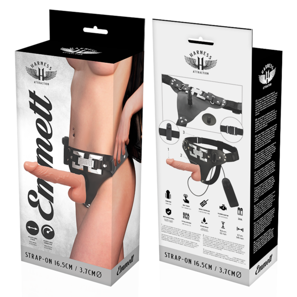 Harness Attraction Emmett — Vibrating Strap-On, 16.5 cm — Strap-Ons & Harnesses — view 5