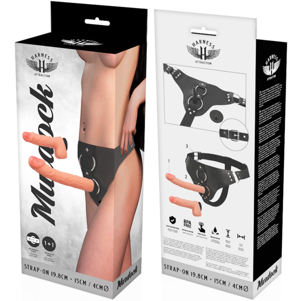 Harness Attraction Murdock — Strap-On Dildo, 19.8 cm — Non-Vibrating Harnesses — view 4