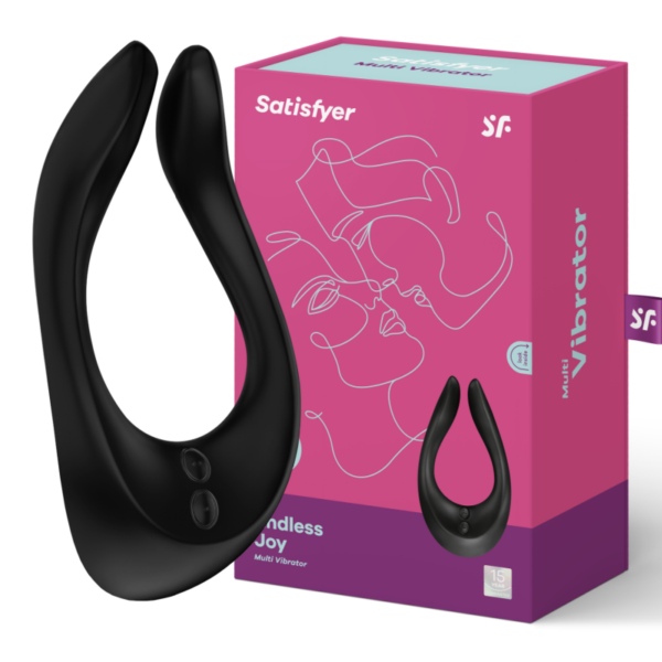 Satisfyer Partner Multifun 2 — Couples Vibrator, Black — Clitoral Stimulators — view 2