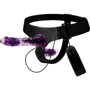 Harness Attraction Rodney — Double Strap-On, 18 cm, Purple — Double Penetration Strap-Ons — view 4