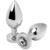 Metal Hard Diamond — Jewelled Butt Plug, 5.71 cm, Transparent — Anal