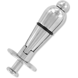 Metal Hard Lock — Butt Plug, Stainless Steel, 12.8 cm — Anal