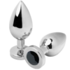 Metal Hard Diamond — Jewelled Butt Plug, 7.62 cm, Black — Anal