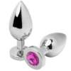 Metal Hard Diamond — Jewelled Butt Plug, 7.62 cm, Pink — Anal