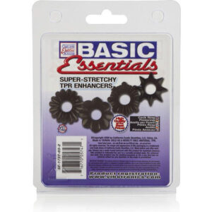 CalExotics Basic Essentials — Cock Ring Set — Classic Cock Rings — view 3