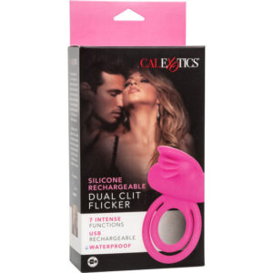 CalExotics Dual Clit Flicker — Vibrating Cock Ring, Rechargeable — Cock Rings — view 4