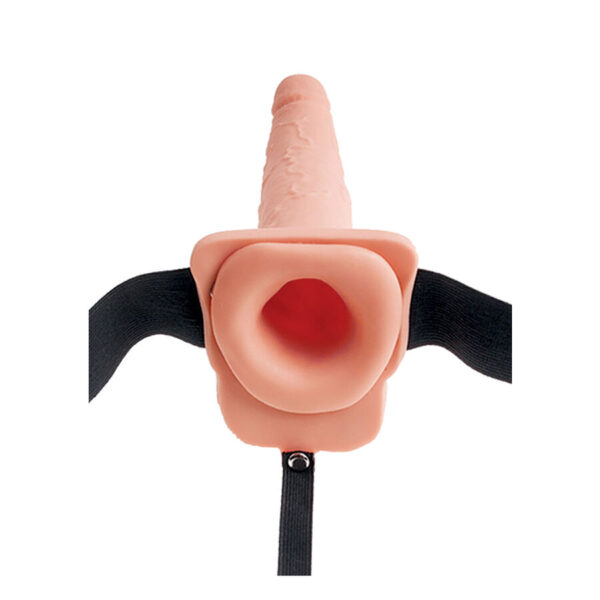 Fetish Fantasy Series — Hollow Strap-On, 22.9 cm, Ejaculating — Hollow Strap-Ons — view 3