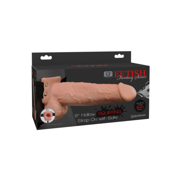 Fetish Fantasy Series — Hollow Strap-On, 22.9 cm, Ejaculating — Hollow Strap-Ons — view 4