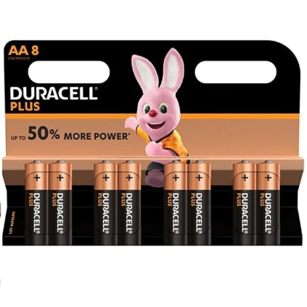 Duracell Plus Power AA LR6 — Batteries, 8 Pack — Batteries & Spare Parts — view 2