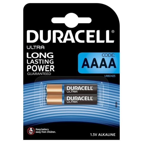 Duracell Ultra Power AAAA MX2500 — Batteries, 2 Pack — Batteries & Spare Parts