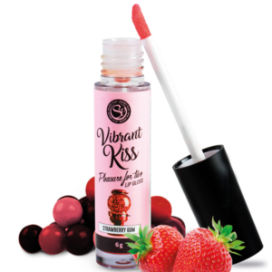 Secretplay Vibrant Kiss Strawberry Gum — Lip Gloss, 6 g