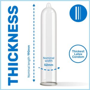 Pasante Extra — Thick Condoms, 12 Pack — Condom Multipacks — view 4