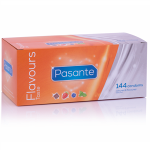 Pasante Taste — Flavoured Condoms, 144 Pack — Bulk Condom Packs