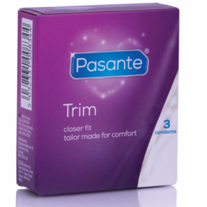Pasante Trim — Snug Fit Condoms, 3 Pack — Condom 3 Packs