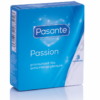 Pasante Passion — Ribbed Condoms, 3 Pack — Condom 3 Packs