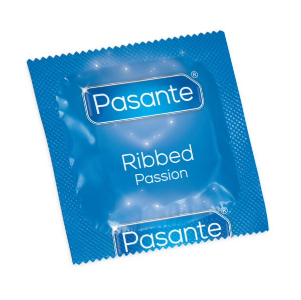 Pasante Passion — Ribbed Condoms, 12 Pack — Condom Multipacks — view 2