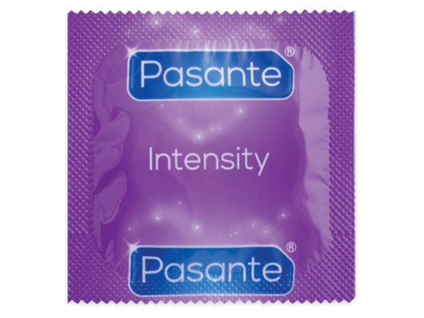 Pasante Ribs and Dots Intensity — Textured Condoms, 144 Pack, Box — Bulk Condom Packs — view 2