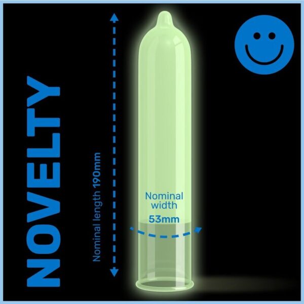Pasante — Glow in the Dark Condoms, 3 Pack — Condom 3 Packs — view 3