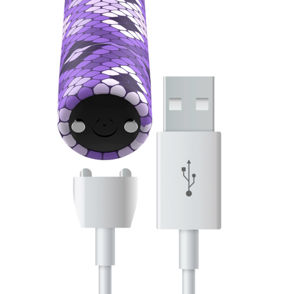 Custom Bullets Snake — Bullet Vibrator, Rechargeable, Purple — Bullet Vibrators — view 3