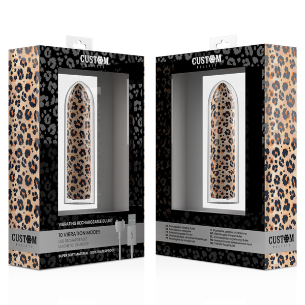 Custom Bullets Leopard — Bullet Vibrator, Rechargeable — Bullet Vibrators — view 3