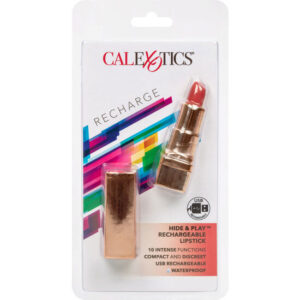 CalExotics Hide and Play — Lipstick Vibrator, Rechargeable, Red — Clitoral Stimulators — view 2