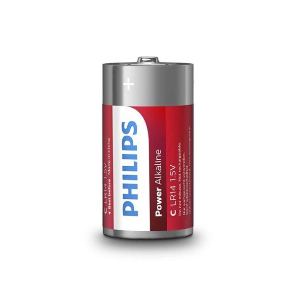 Philips Power Alkaline C LR14 — Batteries, 2 Pack — Batteries & Spare Parts — view 2