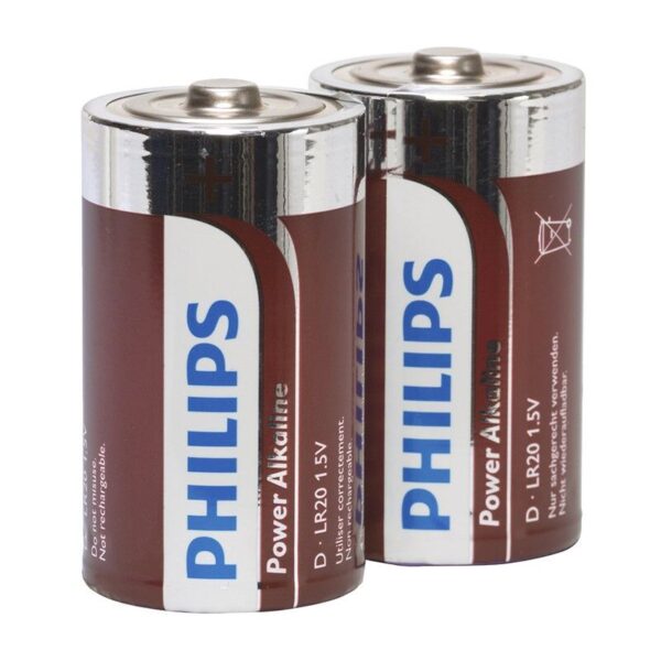 Philips Power Alkaline D LR20 — Batteries, 2 Pack — Batteries & Spare Parts — view 2