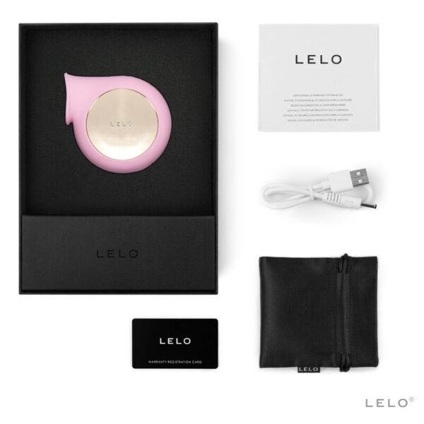 LELO Sila — Clitoral Stimulator, Sonic, Pink — Air Pulse Vibrators — view 2
