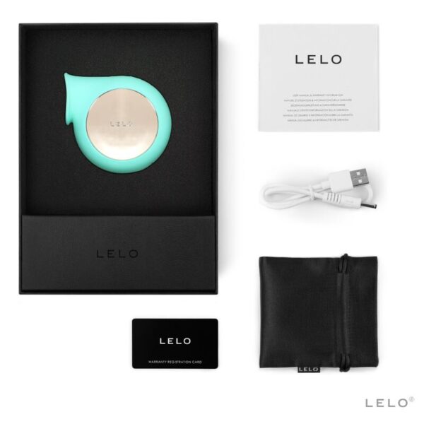 LELO Sila — Clitoral Stimulator, Sonic, Aqua Green — Air Pulse Vibrators — view 3