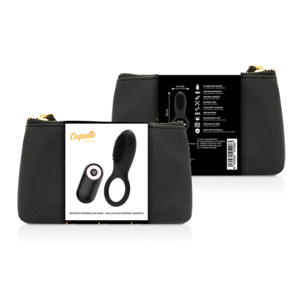 Coquette Chic Desire — Vibrating Cock Ring, Remote Control, Black — Cock Rings — view 2