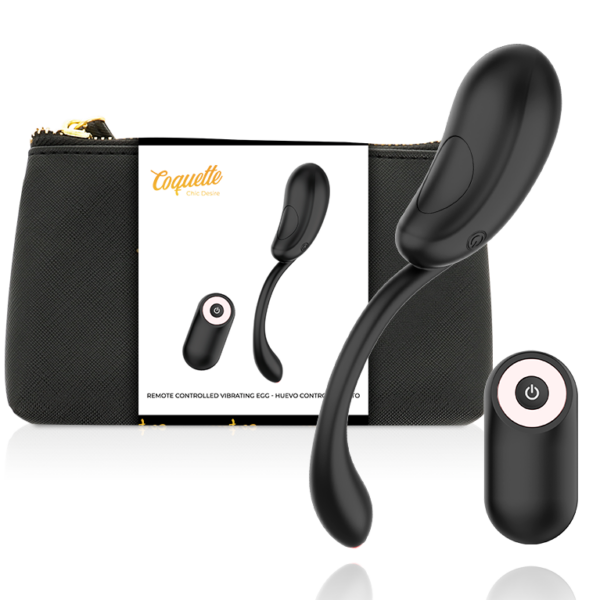 Coquette Chic Desire — Vibrating Egg, Remote Control, Black — Remote Control Vibrators — view 9