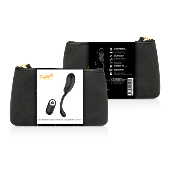 Coquette Chic Desire — Vibrating Egg, Remote Control, Black — Remote Control Vibrators — view 8